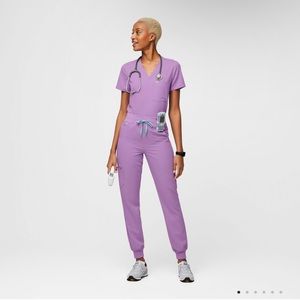 FIGS Zamora Lilac Dawn Scrub Pants (PANTS ONLY) SIZE XS PETITE